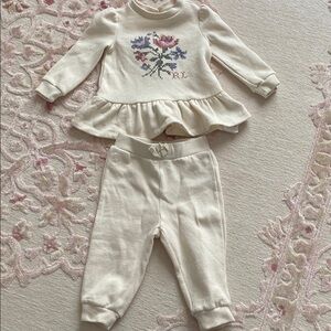 Ralph Lauren Baby Girl Matching Set, size 9-12 months